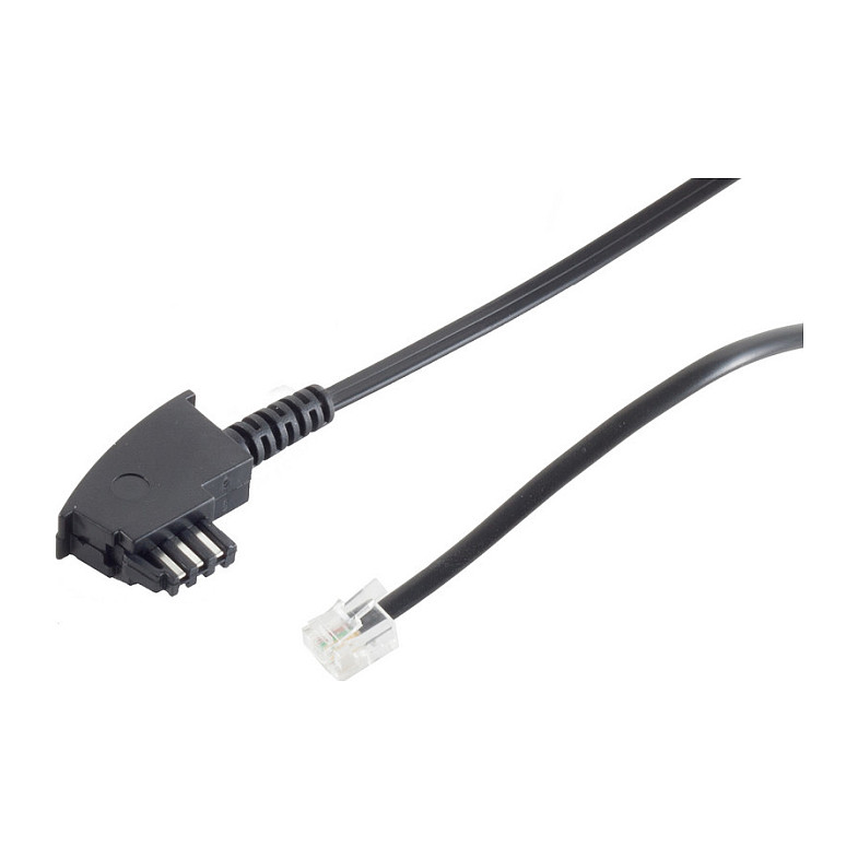 S-Impuls TAE-F Stecker - Western Stecker 6/4 Import 15m
