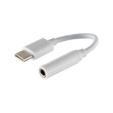 S-Impuls USB-C Audio Adapter, 3,5mm Buchse, analog, weiß