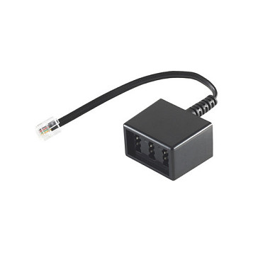 S-Impuls Adapter Western-Steck RJ11 (6/4) auf TAE-NFN -Buchse 0,1m