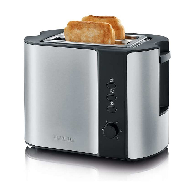 AT2589 Toaster Toaster Edelstahl-gebürstet-schwarz Haushaltskleingeräte
