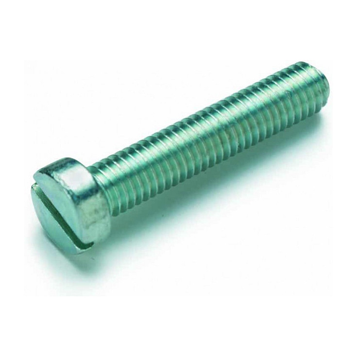 Cimco 190834, Bolzen, Galvanisiertes Stahl, M4, Vollgewinde, Zylindrischer Kopf, Schlitz Werkzeuge