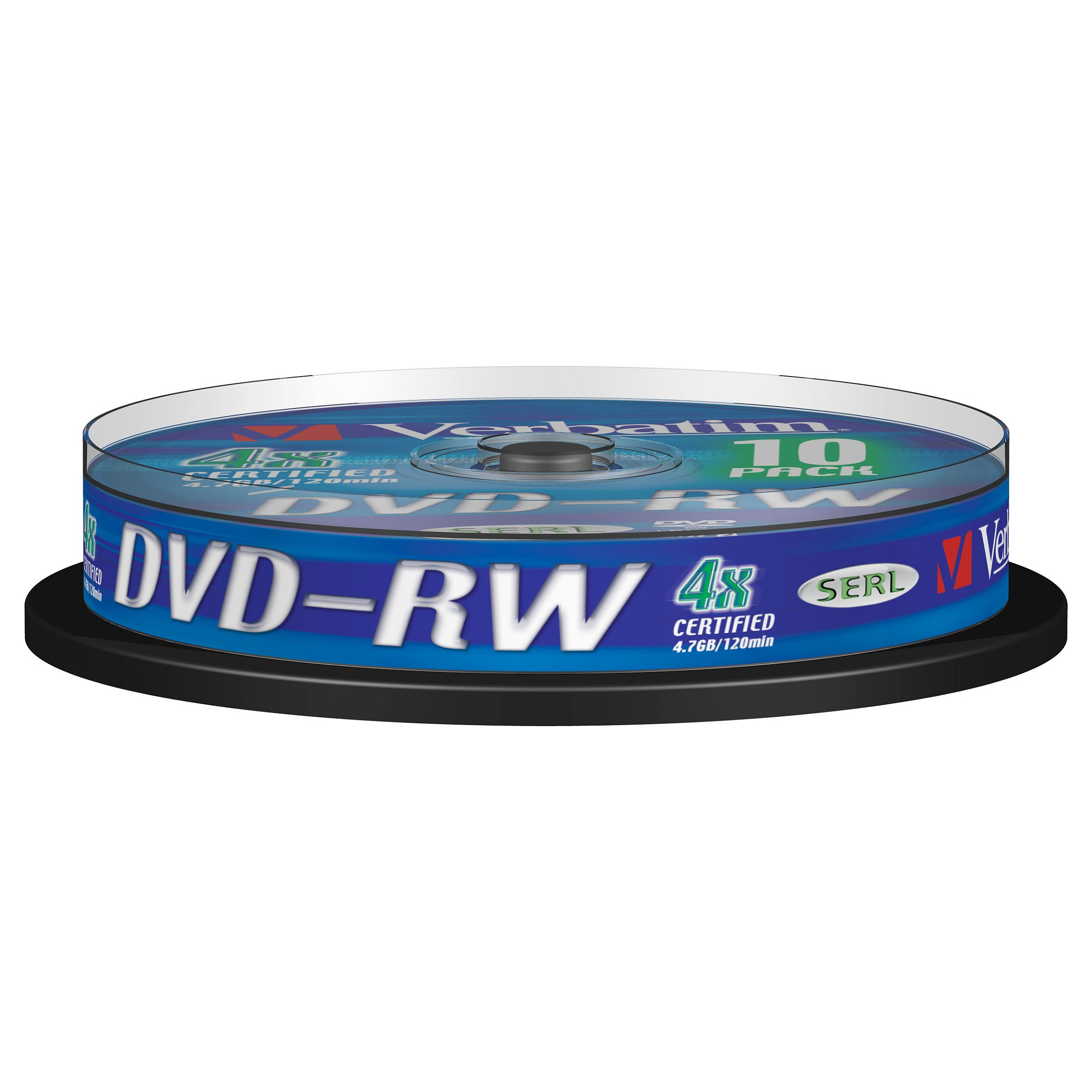 DVD-RW Matt Silver 4x, 4,7 GB, 10er Pack DVD-Rohlinge