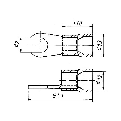 Klauke 652C5, 10 mm², 100 Stück(e)