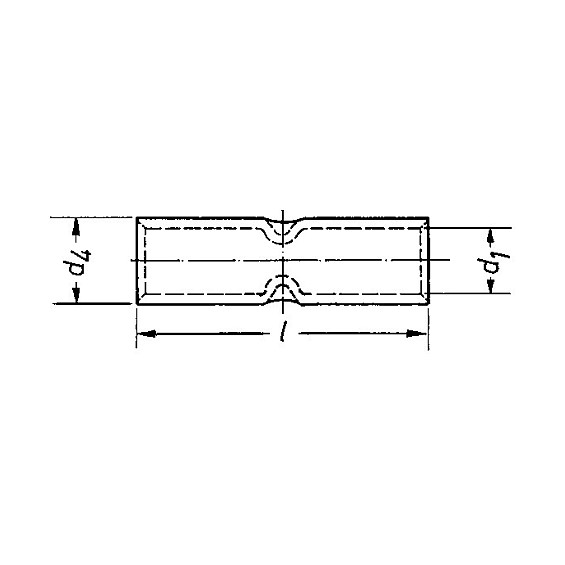 Klauke Quetschverbinder n. DIN 4-6qmm lange Ausf. Mittenein. VZ