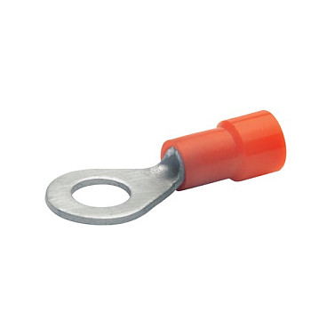 Klauke 6206, Ring-Terminal, Gerade, Rot, Kupfer, 1 mm², 0,5 mm² Elektroinstallation