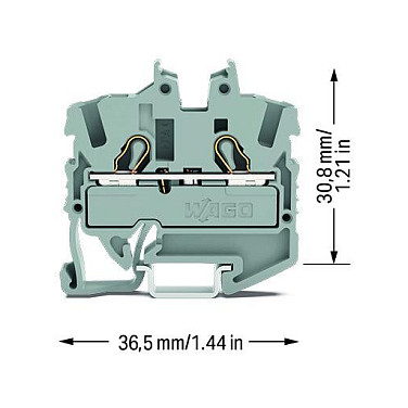 WAGO 2052-1201, 5,2 mm, 36,5 mm, 100 Stück(e)