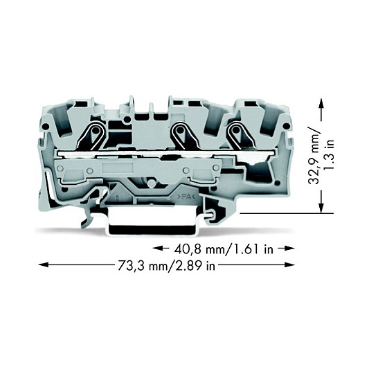 WAGO 2006-1301, 7,5 mm, 73,5 mm, 32,9 mm, 800 V