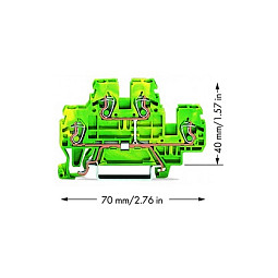 WAGO 870-507, 5 mm, 40 mm, 70 mm, 500 V