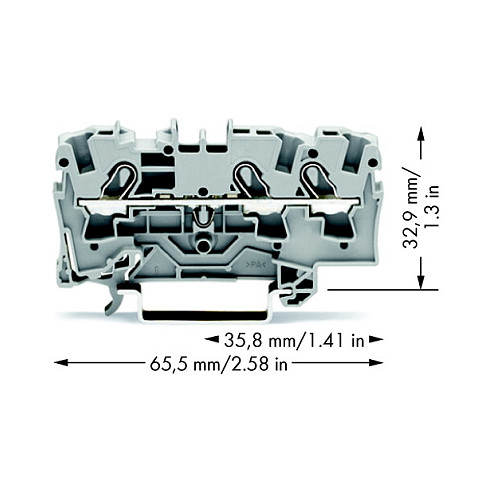 WAGO 2004-1301, 6,2 mm, 65,5 mm, 32,9 mm, 800 V