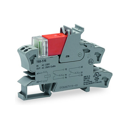 WAGO 788-516, Grau, 15 x 86 x 54 mm, 45,82 g Elektroinstallation
