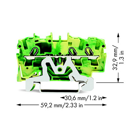 WAGO 2002-1307, 5,2 mm, 59,2 mm, 32,9 mm