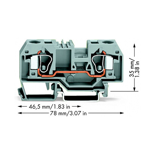 WAGO 284-901, 10 mm, 78 mm, 35 mm