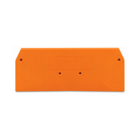 WAGO 280-326, Anschlussblockabdeckung, Orange, 2,5 mm, 63,8 mm, 28 mm, 3,4 g Elektroinstallation