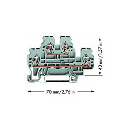 WAGO 870-501, 5 mm, 70 mm, 40 mm, 500 V