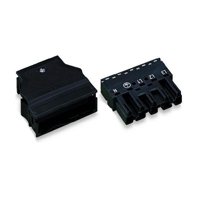 WAGO 770-115, Stiftleiste, Gerade, Männlich, 400 V, Schwarz Elektroinstallation
