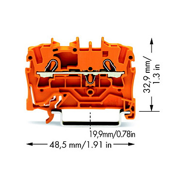 WAGO 2002-1202, 5,2 mm, 48,5 mm, 32,9 mm, 800 V