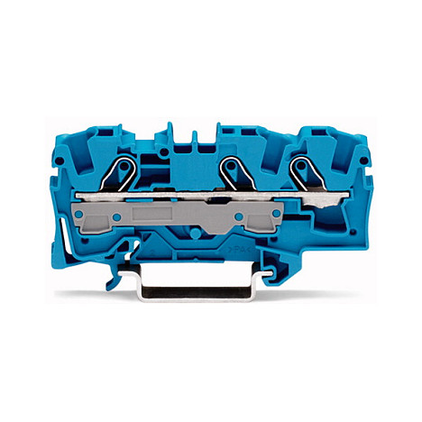 WAGO Durchgangsklemme 3-Leiter 2006-1304 6qmm blau Elektroinstallation