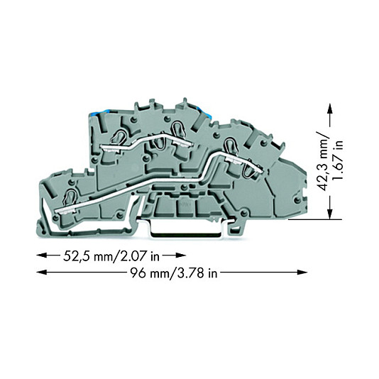 WAGO 2003-7649, 5,2 mm, 96 mm, 42,3 mm, 400 V