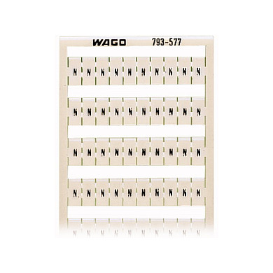 WAGO WMB-Bezeichnungskarte 793-577 Aufdruck W N 100X Elektroinstallation