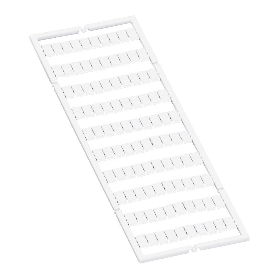 WAGO 793-5510, Anschlussblockmarker, 100 Stück(e), Weiß Elektroinstallation