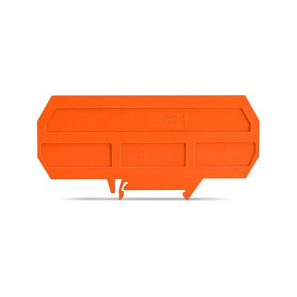 WAGO 209-191, Anschlussblocktrenner, Orange, 3 mm, 120 mm, 52 mm, 13,15 g Elektroinstallation