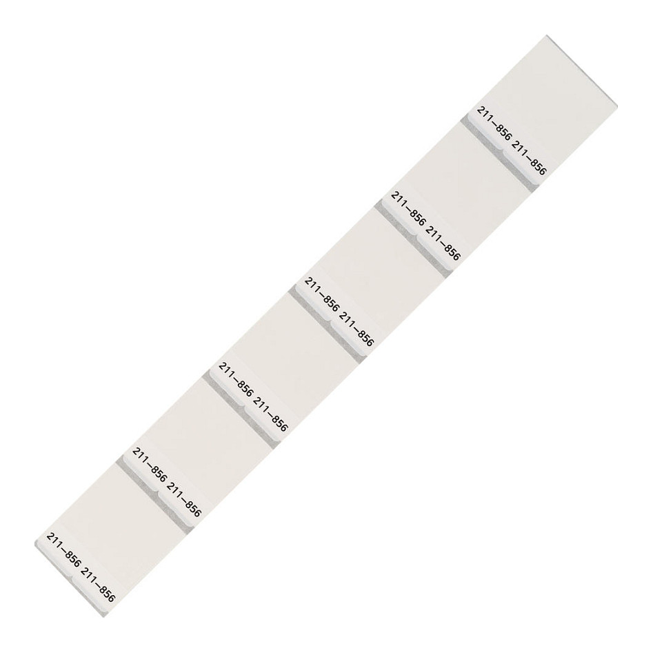 WAGO 211-856, Anschlussblockmarker, 1000 Stück(e), Weiß, 181 g Elektroinstallation