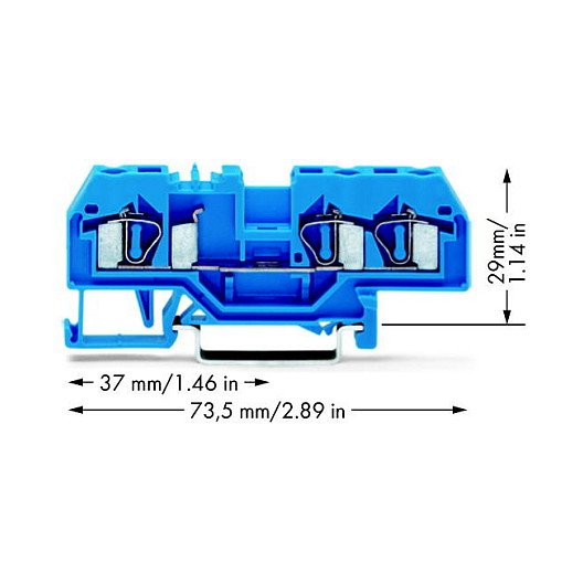 WAGO 281-684, 6 mm, 73,5 mm, 29 mm, 800 V
