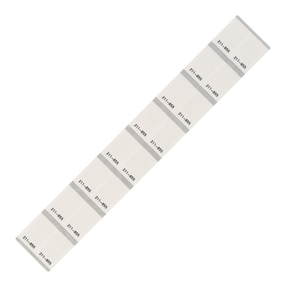 WAGO 211-855, Anschlussblockmarker, 1000 Stück(e), Weiß, 129,6 g Elektroinstallation