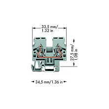 WAGO 870-911, 5 mm, 26,5 mm, 34,5 mm, 500 V