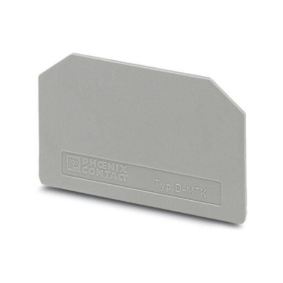 Phoenix Contact D-MTK, Anschlussblockabdeckung, 1 Stück(e), Grau, 1 mm, 46 mm, 28,7 mm Elektroinstallation