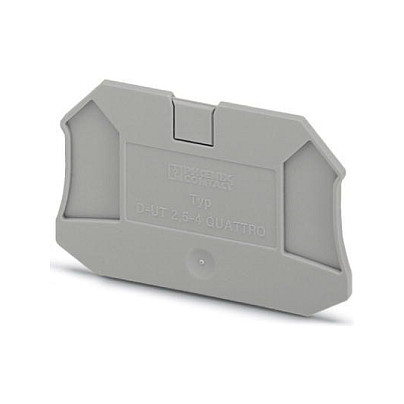 Phoenix Contact D-UT 2.5/4-QUATTRO, Anschlussblockabdeckung, 50 Stück(e), Grau, 2,2 mm, 64,4 mm, 39,8 mm Elektroinstallation