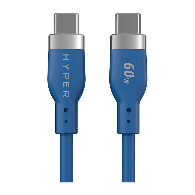 Targus Hyper HyperJuice Flex USB-C Silicone Charging Cable - Blue