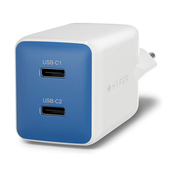 N Targus Hyper HyperJuice Flex 45W GaN Charger - Blue