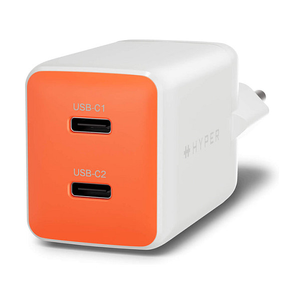 N Targus Hyper HyperJuice Flex 45W GaN Charger - Orange