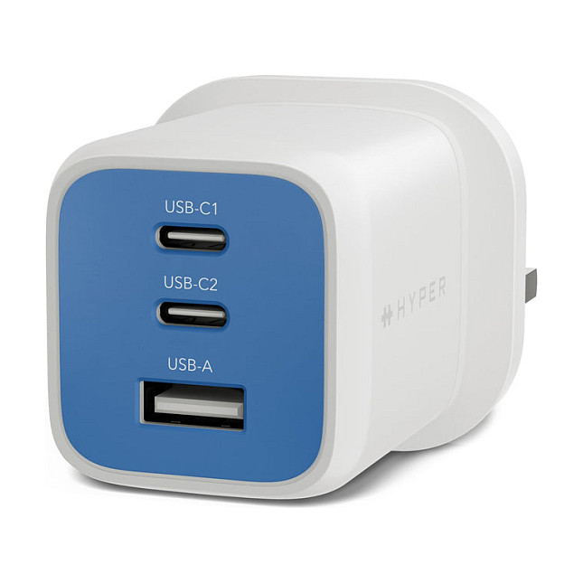N Targus Hyper HyperJuice Flex 65W GaN Charger - Blue
