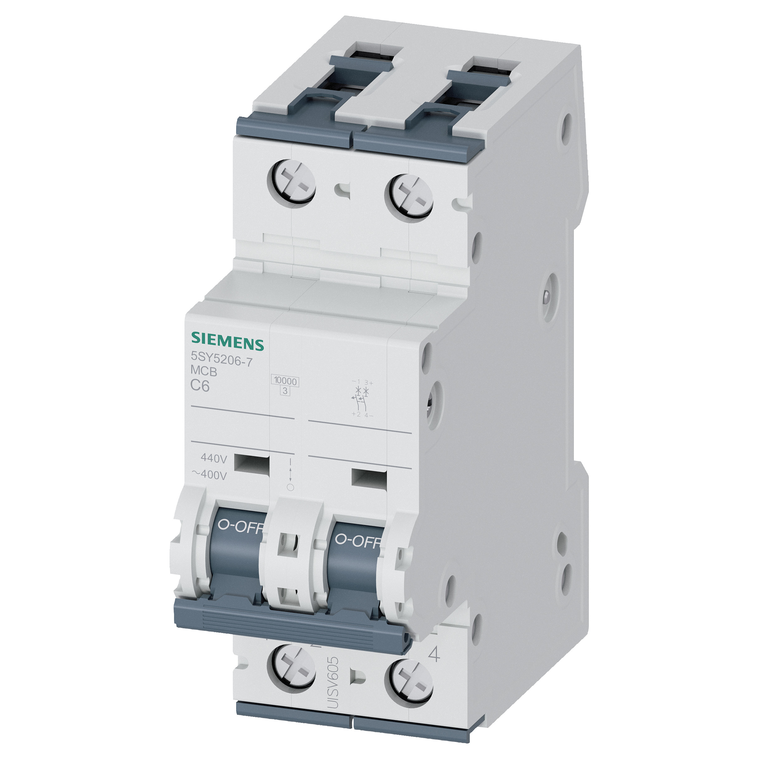 Siemens Leitungsschutzschalter Allstromsensitiver 6 A 2-polig Auslösecharakteristik C Elektroinstallation