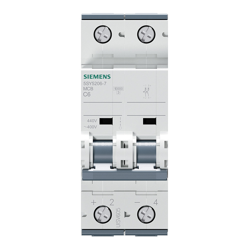 Siemens Leitungsschutzschalter Allstromsensitiver 6 A 2-polig Auslösecharakteristik C