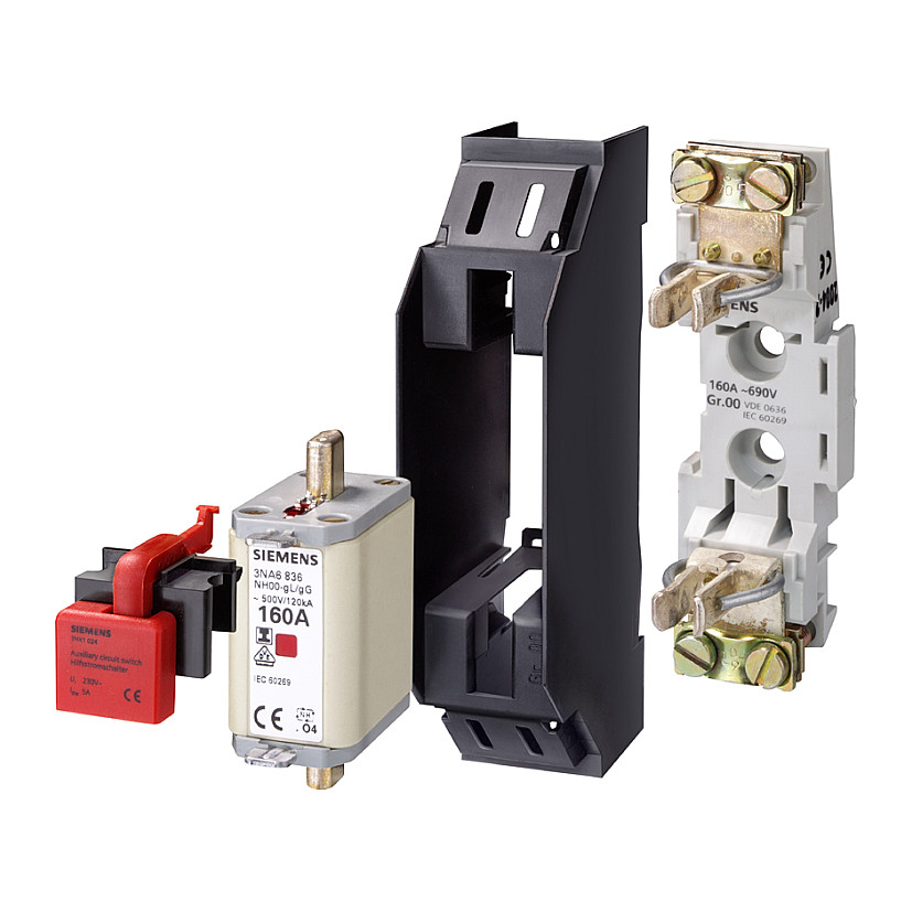 Siemens 3NA68247 Sicherungseinsatz Sicherungsgroesse 00 80 A 500 V/AC 250 V/DC 3 St.