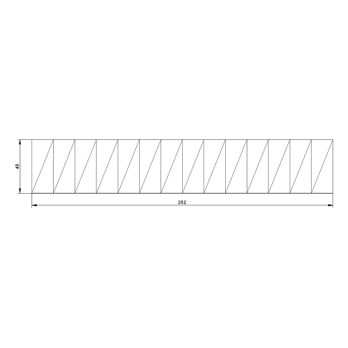 Siemens BLINDABDECKSTREIFEN 12 TE WEISS, Mehrfarbig, 26 g, 52 mm, 255 mm, 12 mm, 26 g