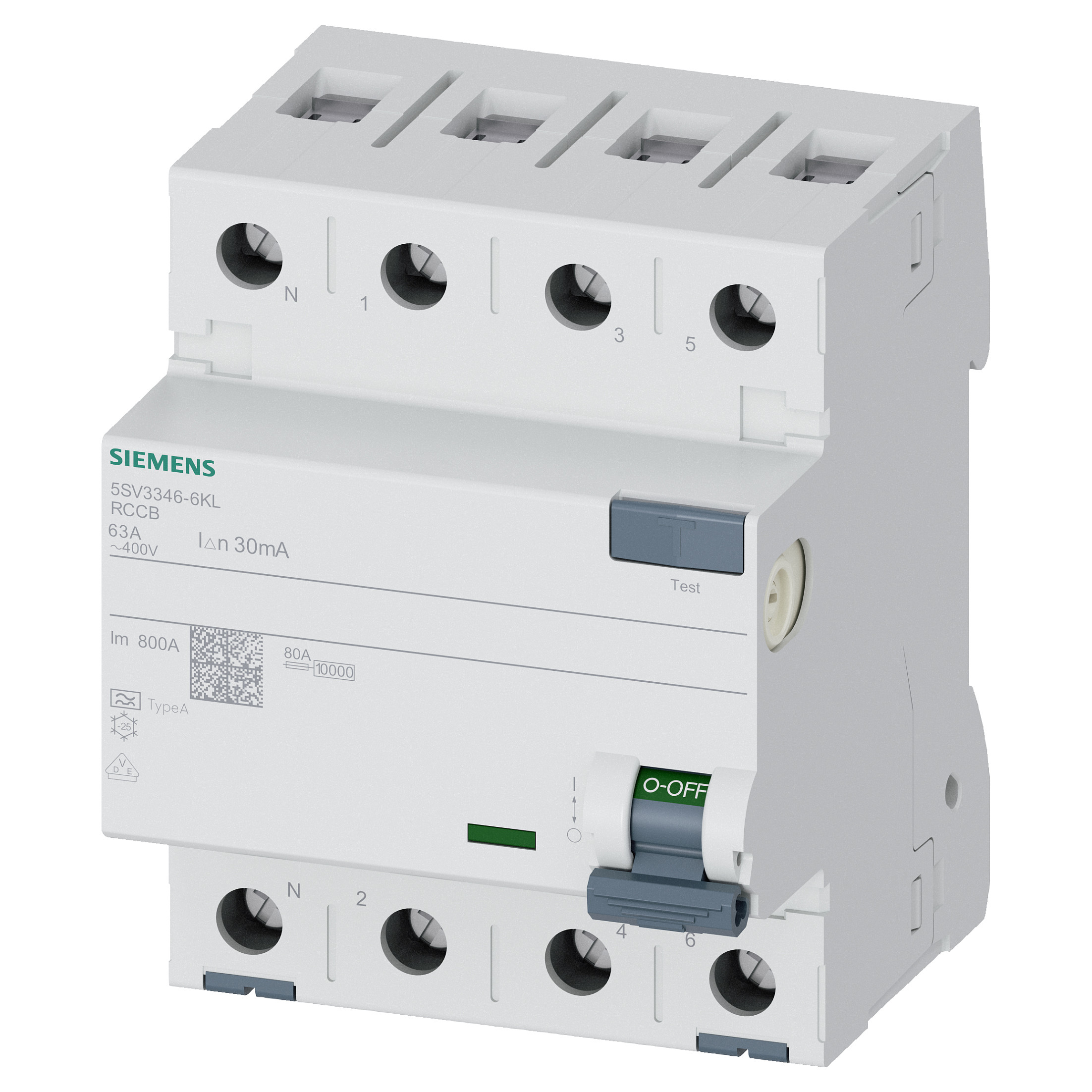 Siemens FI-Schutzschalter 5SV3346-6KL 63/0,03A 4polig Elektroinstallation