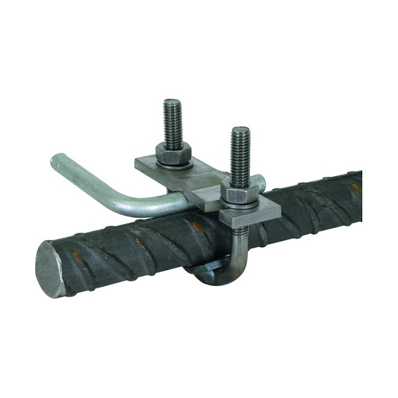 DEHN BVK 16.48 6.10 FL40 BSB STBL, U-Klemme, Stahl Elektroinstallation
