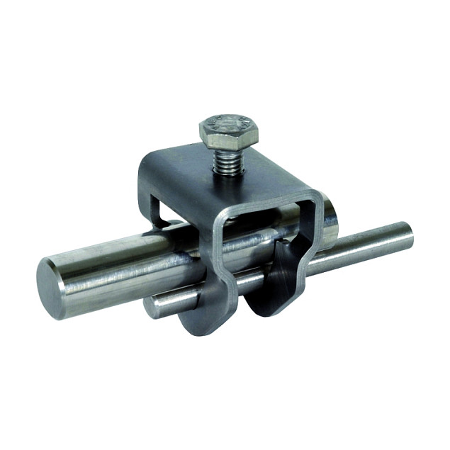 DEHN AK ES TE 20 RD10 FL30 V4A, Trägerklemme, Edelstahl, 25 Stück(e) Elektroinstallation