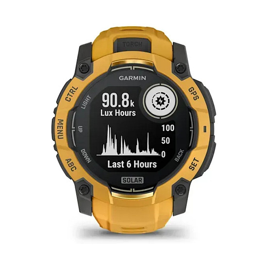 Garmin Instinct 3 SOLAR - 50 mm - Sunburst/Grey