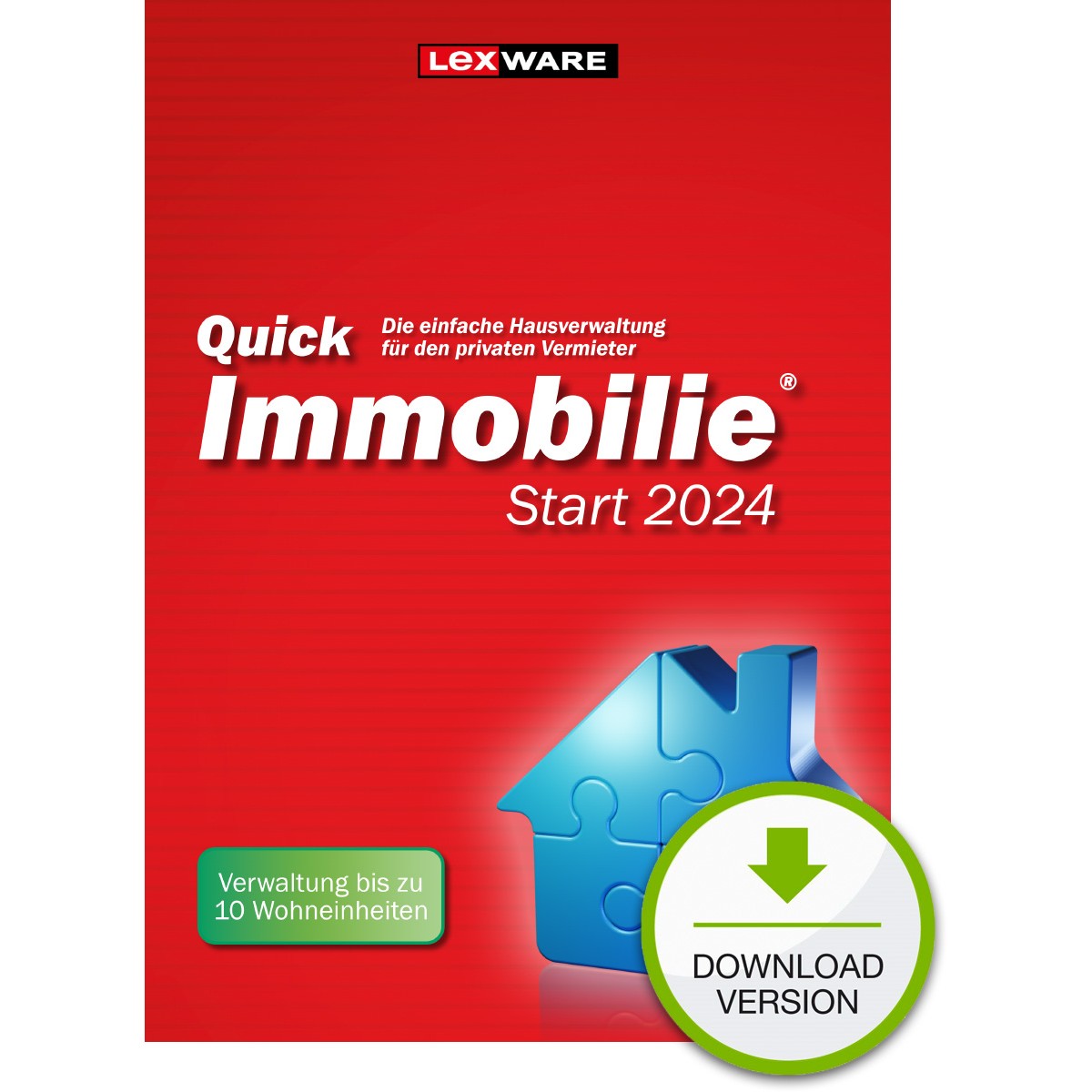 Lexware QuickImmobilie Start 2024 - 1 Device. ESD-DownloadESD