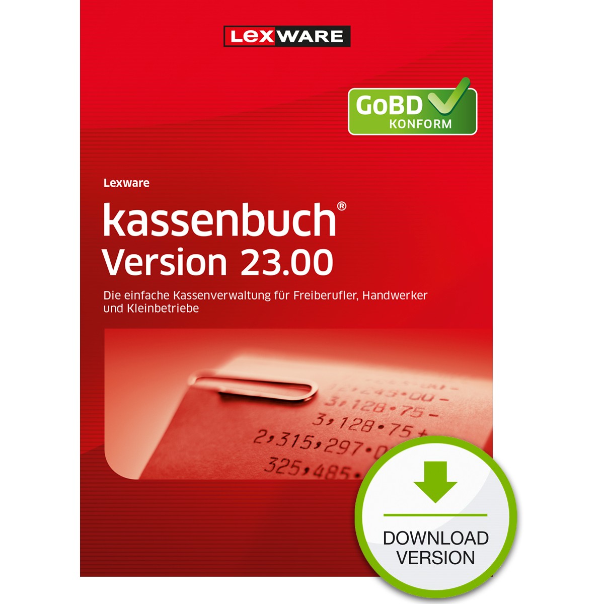 Lexware Kassenbuch Version23.00 - 2024 - 1 Device. 1 Year - ESD-DownloadESD