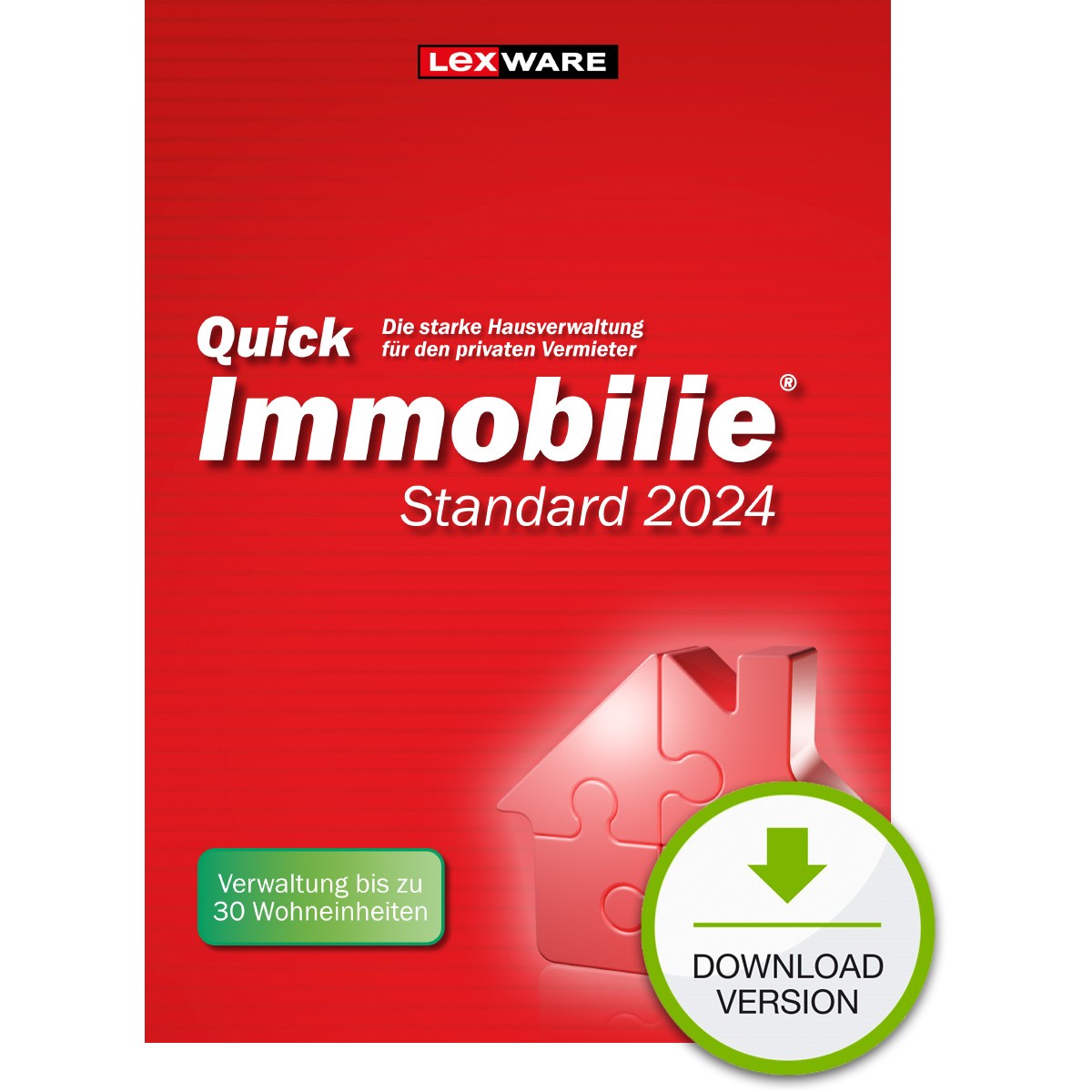 Lexware QuickImmobilie Standard 2024 - 1 Device. ESD-DownloadESD