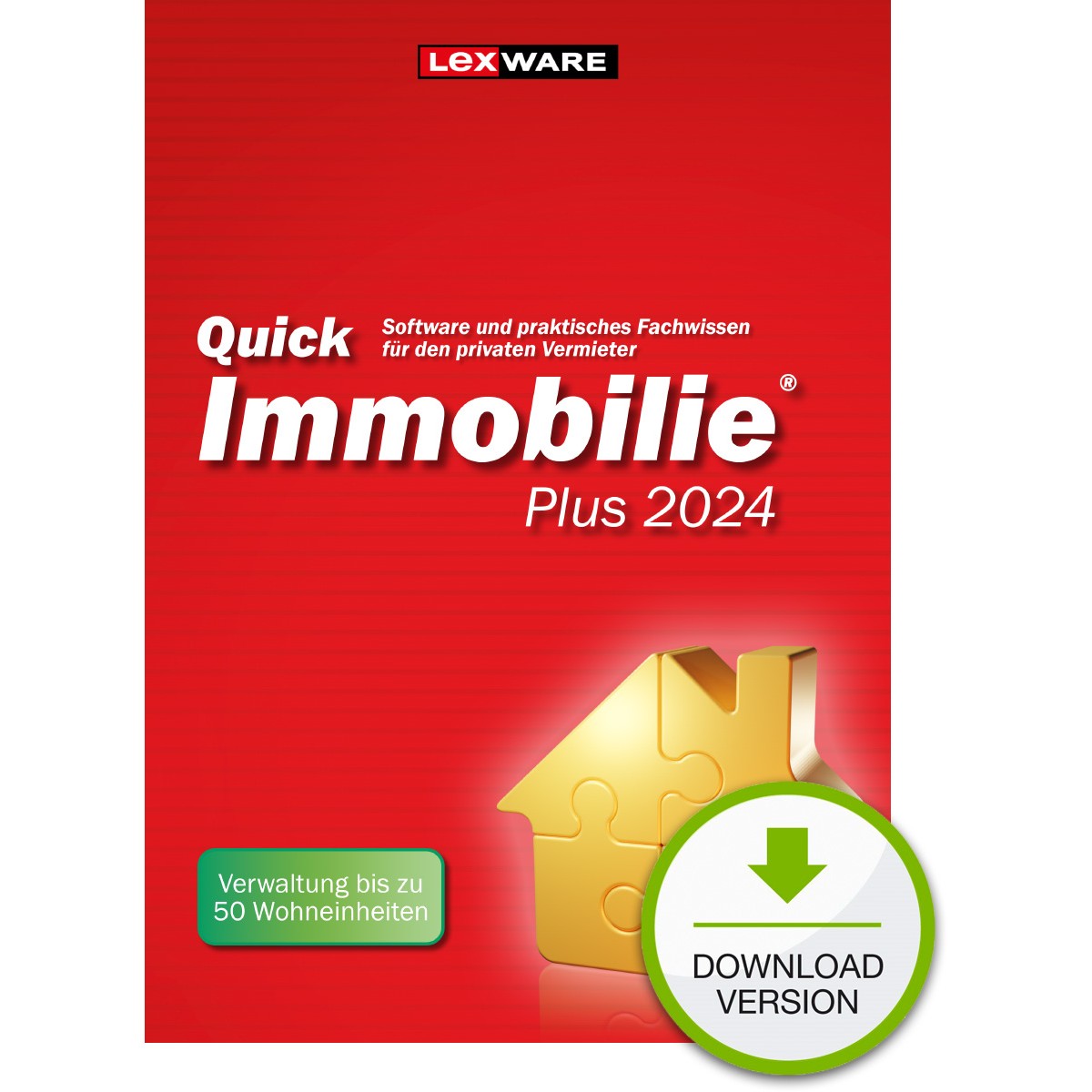 Lexware QuickImmobilie Plus 2024 - 1 Device. ESD-DownloadESD