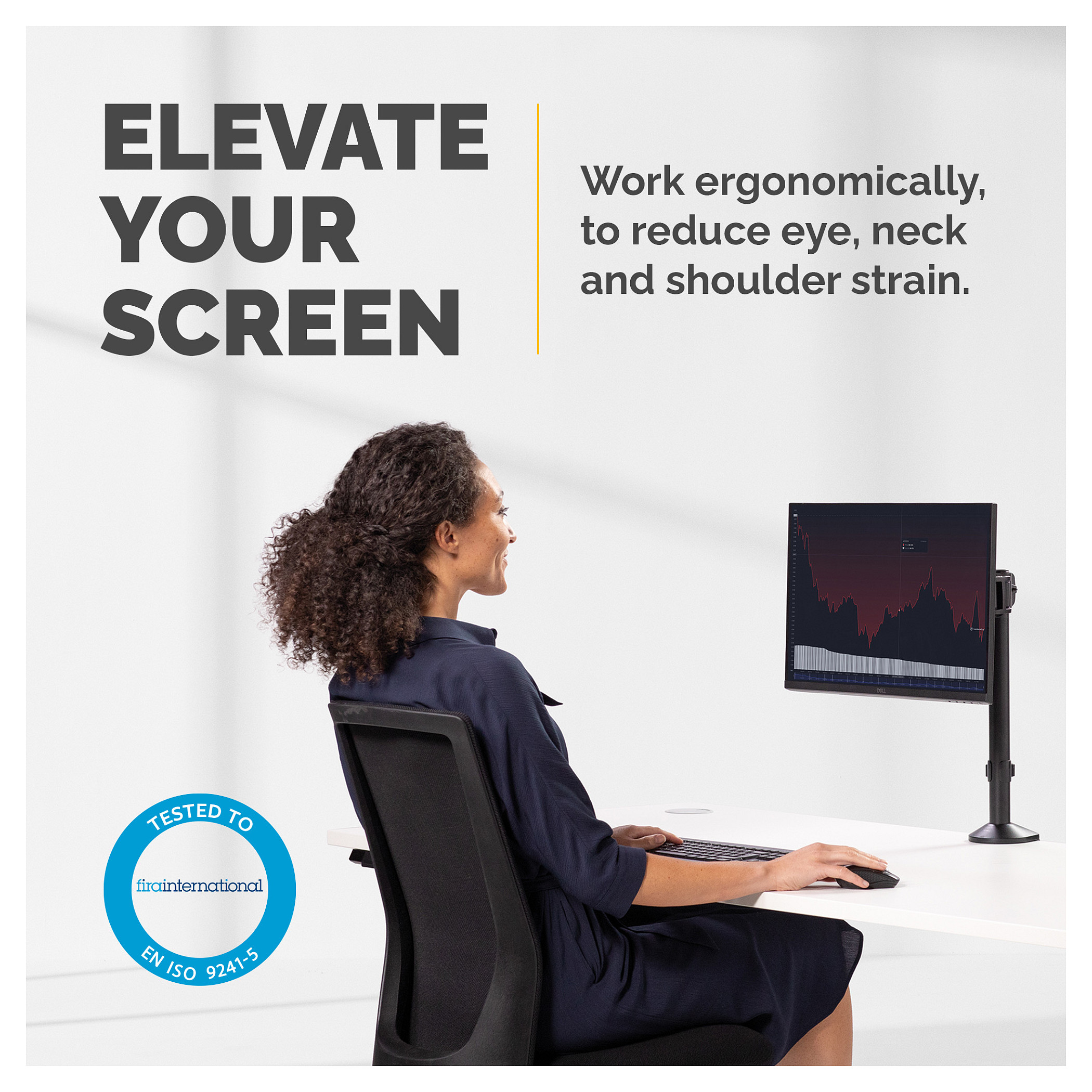 Fellowes Reflex Monitorarm einzel bis 32