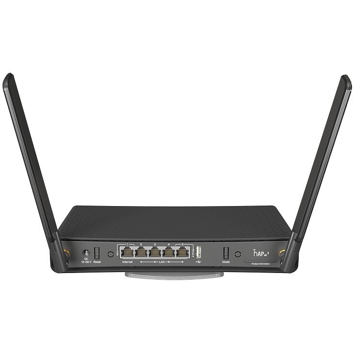 Mikrotik hAP ac³ WLAN-Router Gigabit Ethernet Dual-Band (24 GHz/5 GHz) Schwarz