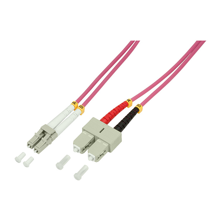 LWL Patchkabel OM4 LC / SC 2,0m Duplex LogiLink
